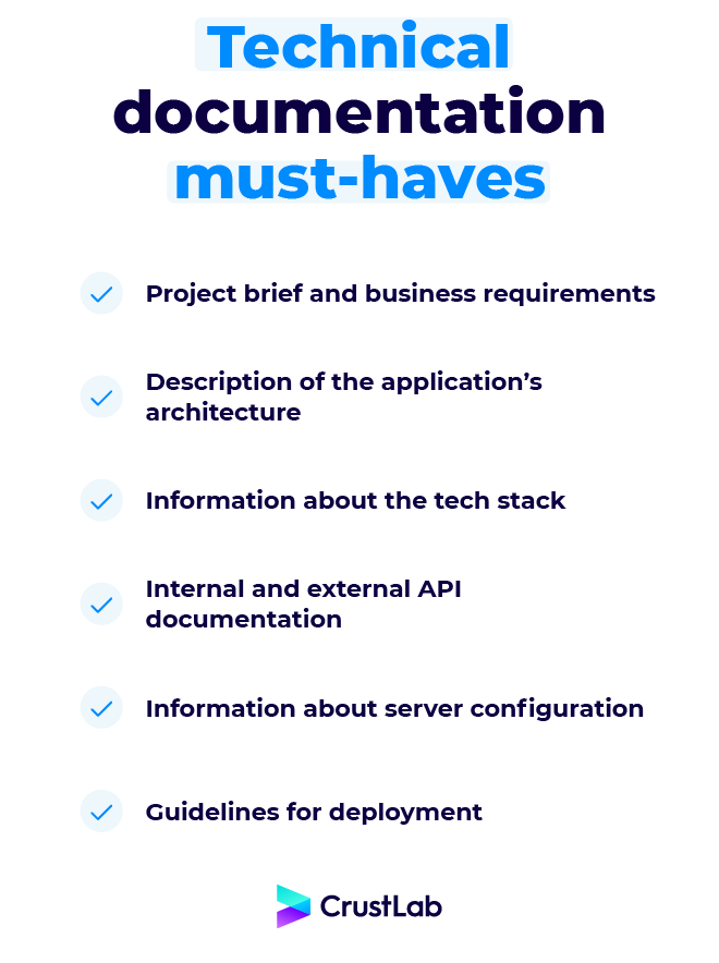 technical documentation must-haves