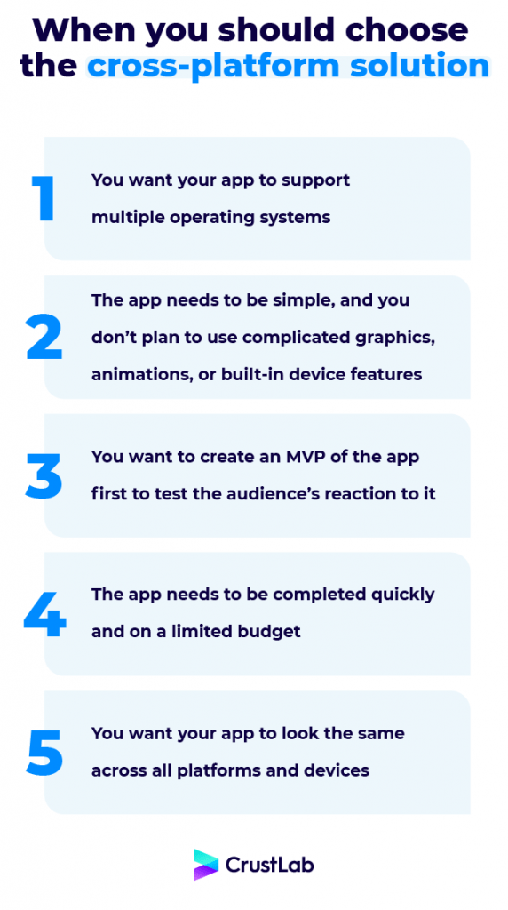 when you should choose the cross-platform solution